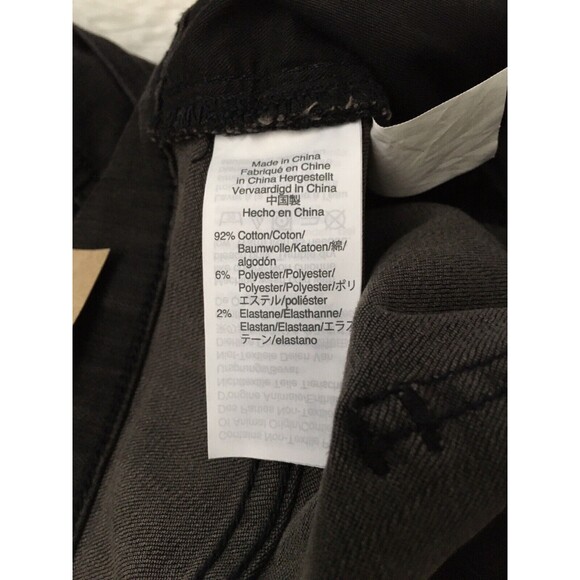 Madewell Jean Curvy 9" High Rise Skinny Black Size W36 Taller distressed #3 - Picture 7 of 12